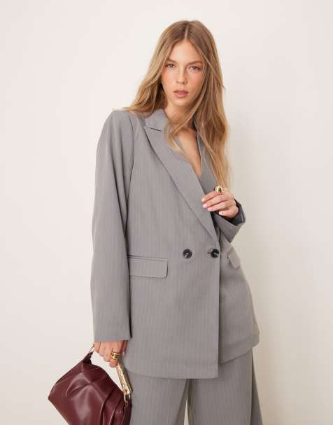 VILA - Blazer d'ensemble ajusté oversize - Gris ultime - view 1