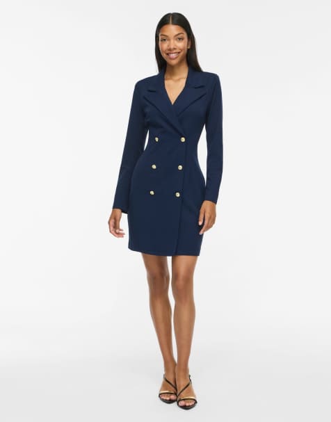 Vila Blazer dress in navy blazer1 - view 1