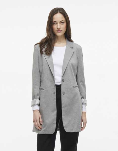 VILA - Blazer - Gris chiné clair - view 1