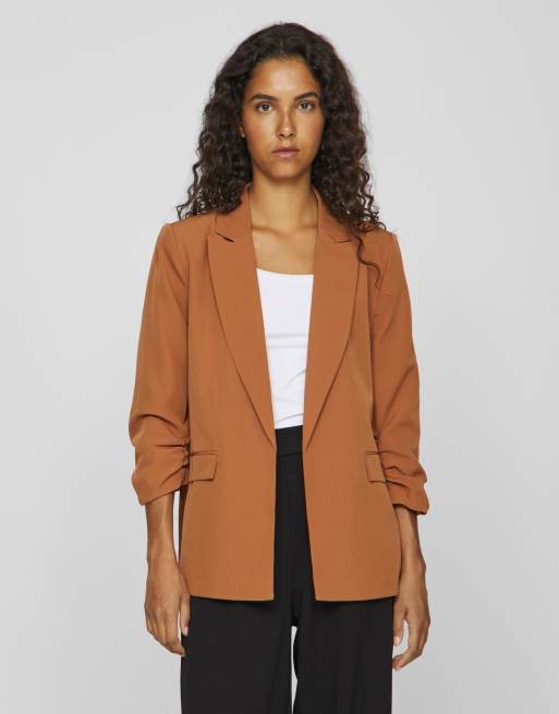 VILA – Blazer in Arganöl-Braun