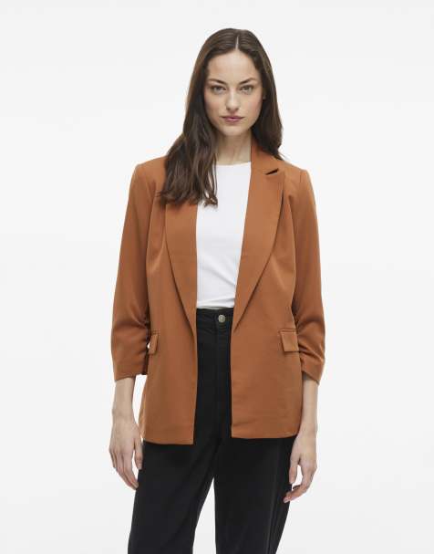 VILA – Blazer in Arganöl-Braun - view 1