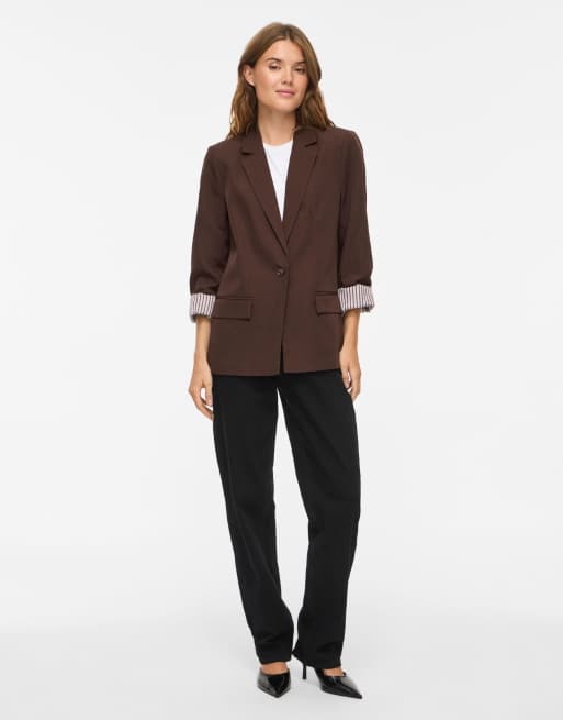 Vila blazer in koffiebruin, 3 van 7