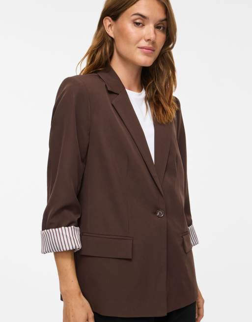 Vila blazer in koffiebruin, 4 van 7