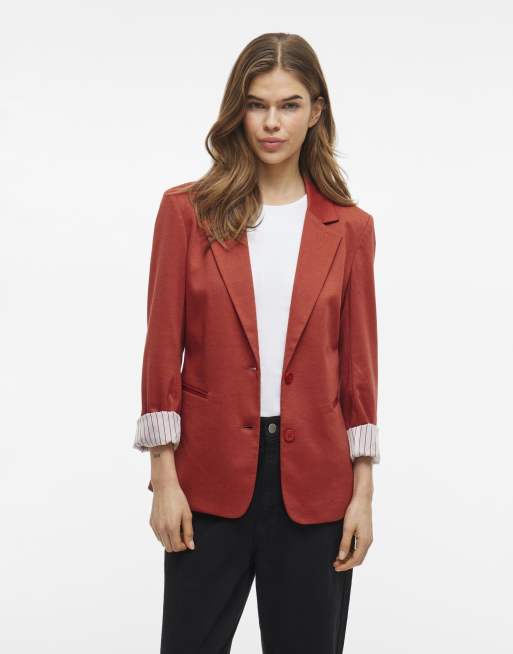 Vila – Blazer in Marsrot