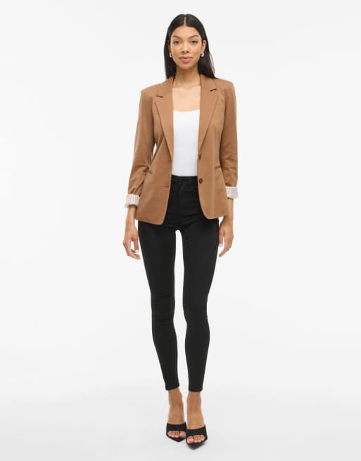Vila Blazer in tobacco brown, 3 of 6