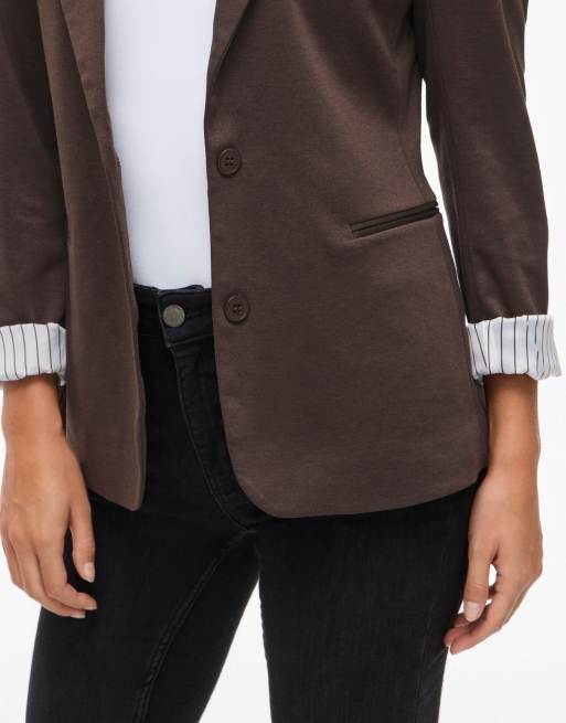 Vila blazer marrone caffè, 4 di 7