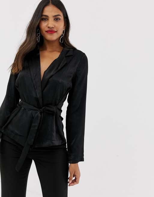 Vila – Blazer mit Wickeldesign