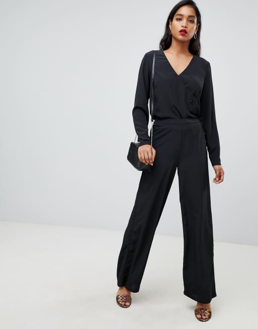 Vila - Blouse met knopen opzij