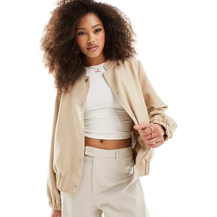 Studio 7 beige bomber store