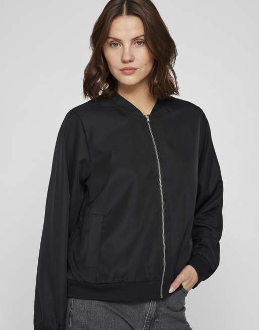 Vila Bomber jacket in black beauty