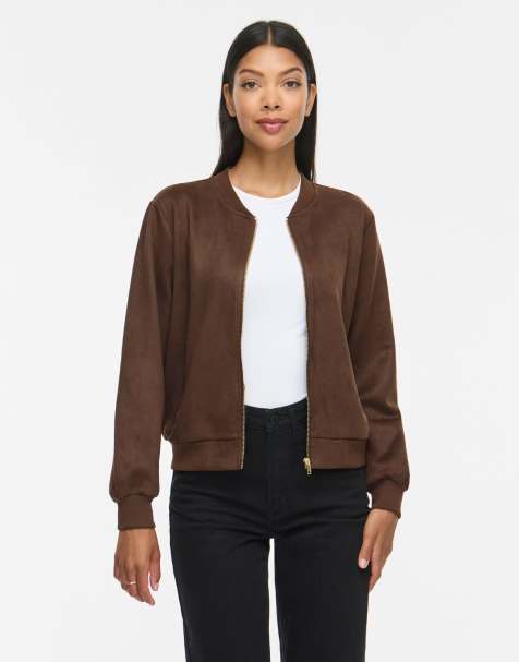 Vila Bomber jacket in coffee bean1 - view 1