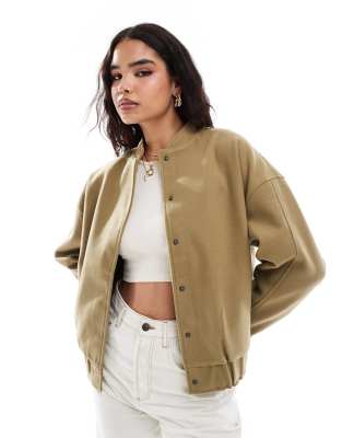 Vila bomber jacket in khaki green