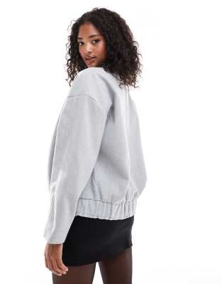 Vila Bomber Jacket In Gray