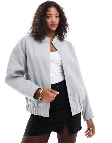Vila bomber jacket in light grey - view 1