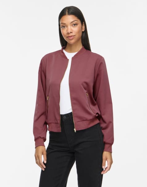 Vila bomberjakke i rosabrun - view 1