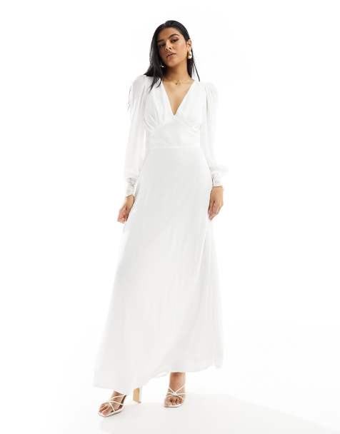 17+ White Backless Maxi Dress