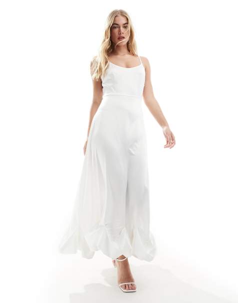 White Women New Fashion UK Style Long Maxi Dress at Rs 1300/piece