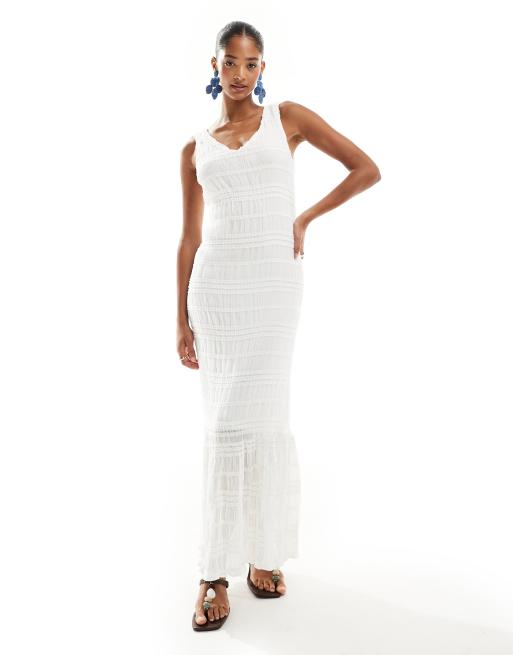 White maxi skirt outlet bodycon