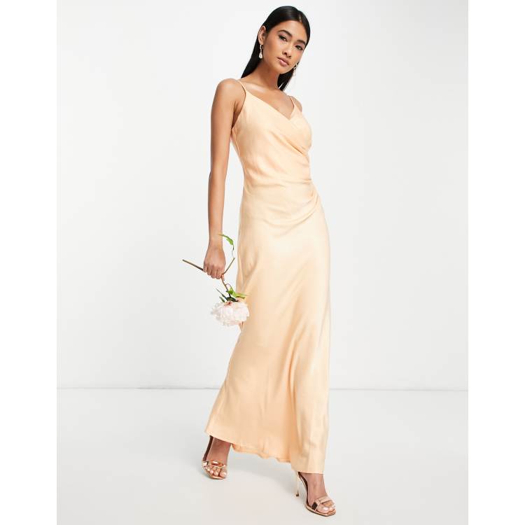 Asos apricot hot sale dress