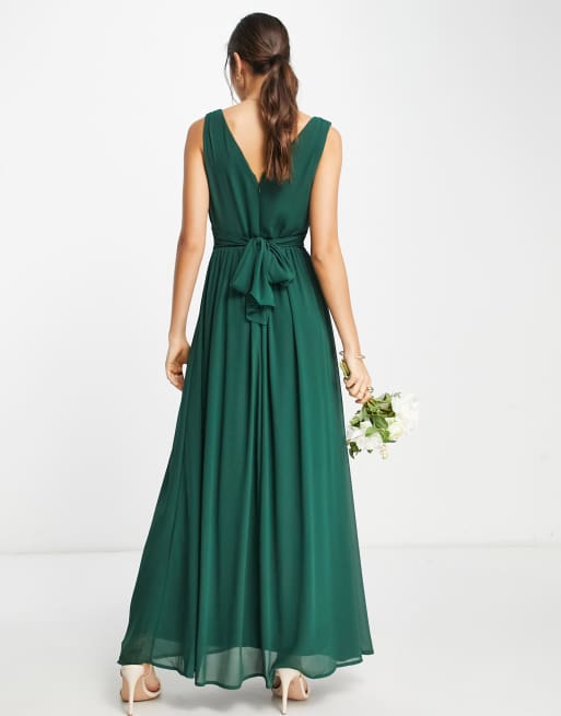 Asos green 2025 bridesmaid dress