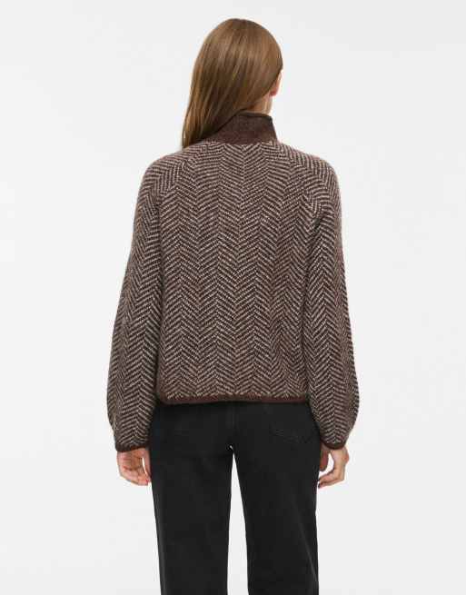 Vila – Brun, stickad pullover, 2 av 7