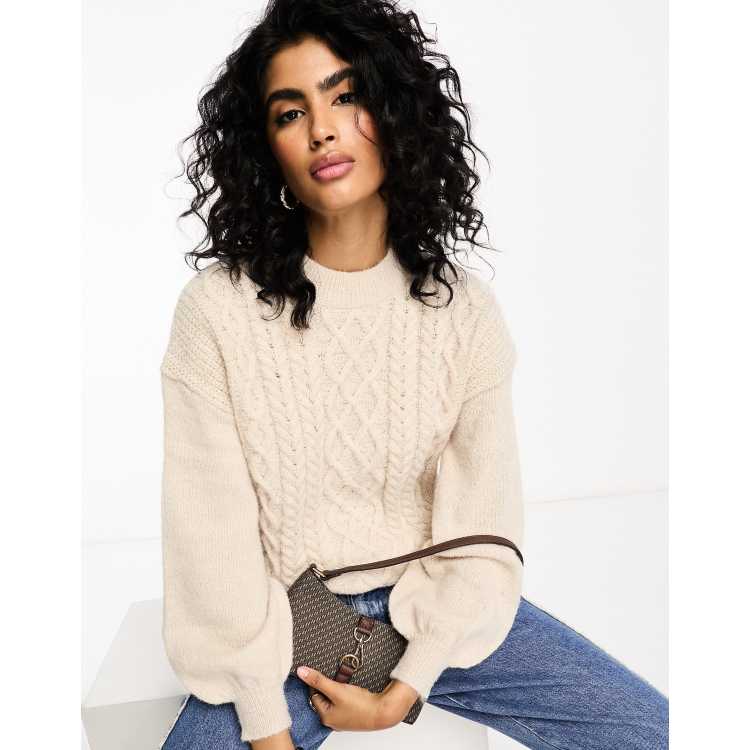 クロレ　Cable 2way Puff knit（Beige)　clore+ クロレ Cable 2way Puff knit（Beige) clore+ Women's Light beige