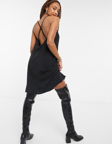 Vila cami dress in black - view 1