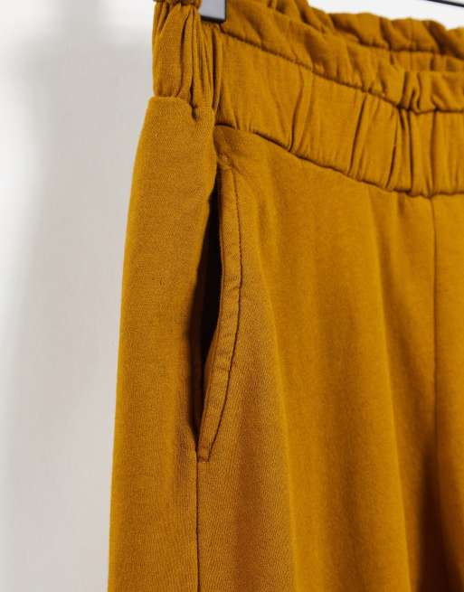 Vila casual lightweight sweatpants in brown, 3 of 4
