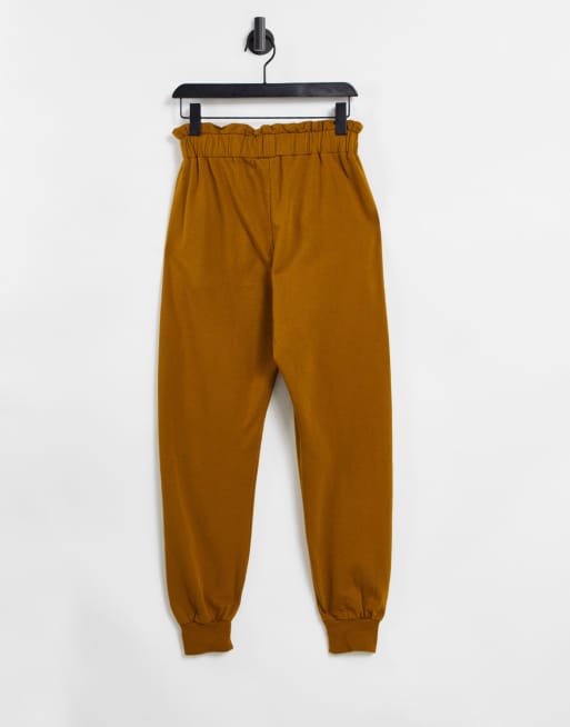 Vila casual lightweight trackies in brown, 2 of 4