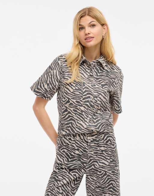 VILA - Chemise en jean - Bouleau