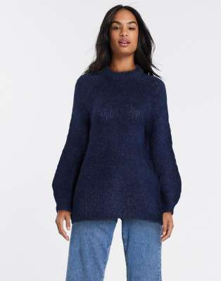 blazer with high neck sweater