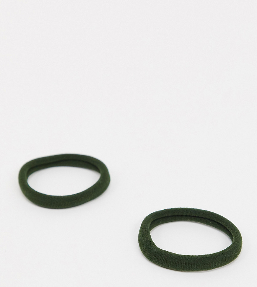 Vila - Confezione da 2 elastici per capelli-Verde