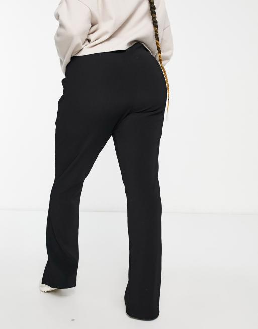Vila Curve - Bukser med svaj og stretch i sort, 2 af 4