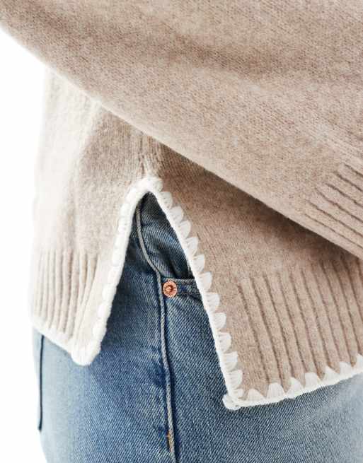 Oversized Hoodie Asos Design Rollkragenpullover Damen Asos Vila