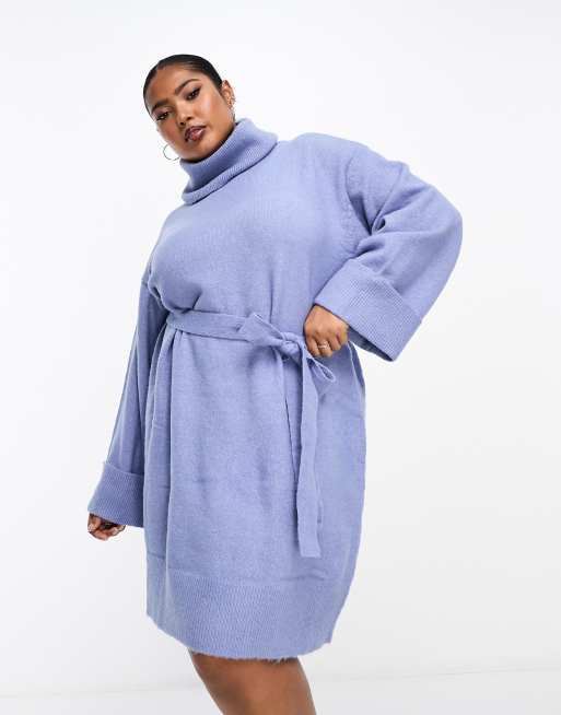 Robe pull discount avec col roulé