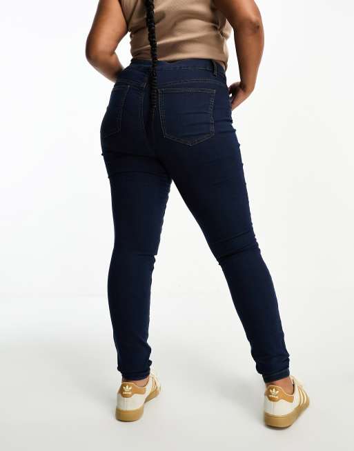 Tight Fit High waist Curve Leggings, Dark Blue