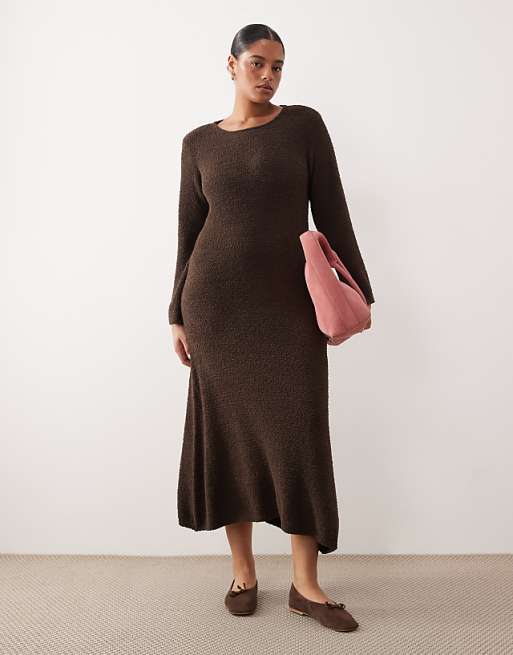 maxi sweater dresses for women Women's Winter Warm Cable Knitted Jumper Dress Ladies Long around 40 sweater long dress for women
