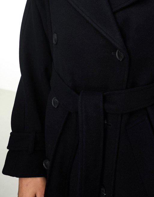 Cranston wool blend hot sale trench coat