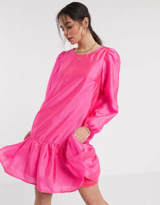 asos fuschia dress