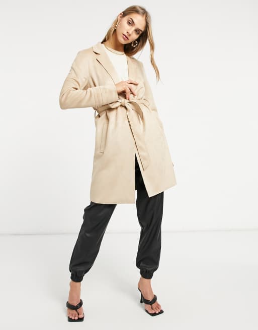 Vila – Edge To Edge – Trenchcoat in Creme, 4 von 4