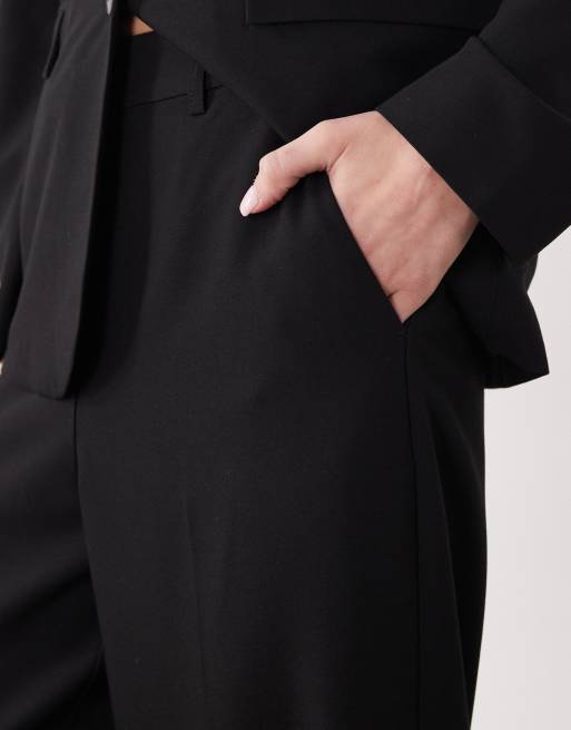 VILA - Elegante broek met rechte pijpen in zwart, deel van co-ord set, 4 van 5