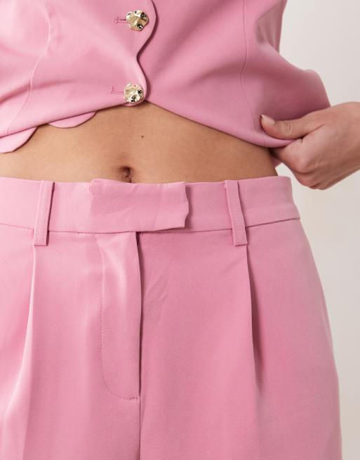 Vila – Elegante Hose in Hellrosa mit hohem Bund, Kombiteil, 3 von 5