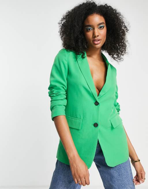 Vila – Eleganter Anzugblazer in Grün