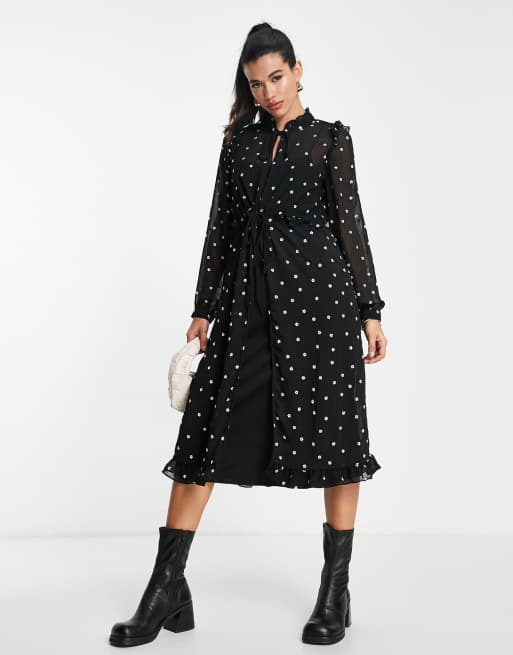 Coast maribel spot store shirt dress