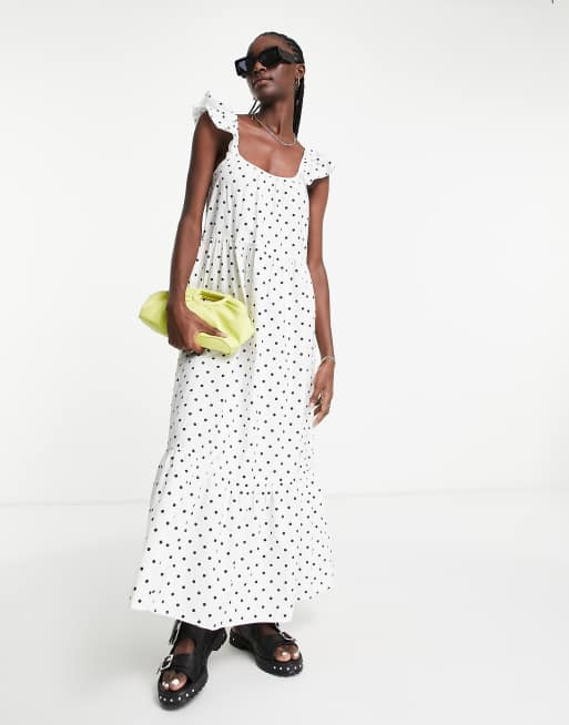 Vila polka dot dress sale