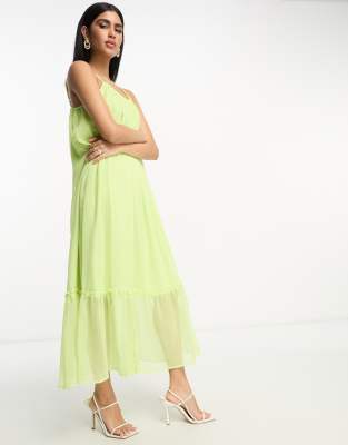 lime green cami dress Alista Maxi Dress - Lime main image 0
