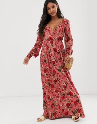 floral maxi dress asos