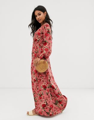 vila floral maxi dress