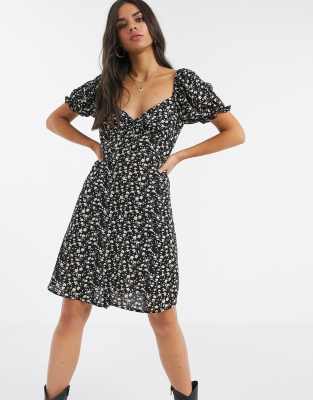 floral sweetheart dress