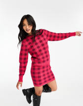 ASOS DESIGN 2 in 1 roll neck mini dress with shirt underlay in